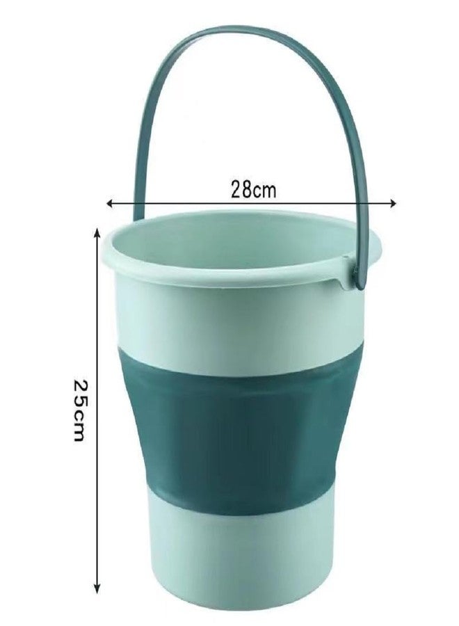 BSITFOW Water Bucket Plastic 10L Foldable Portable Storage Bucket Car Wash Outdoor Fishing Home Car-Load (Color : Multi, Size : 10L) - Image 3
